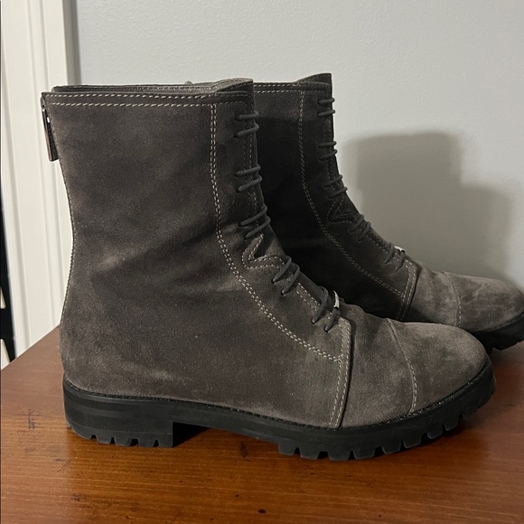 JIMMY CHOO Piper Suede Combat Boots Size 40 - Picture 6 of 14